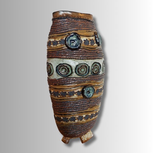 SL-380 Vessel, Stoneware Ropes, Ropes, Tack, Conchos $645 at Hunter Wolff Gallery